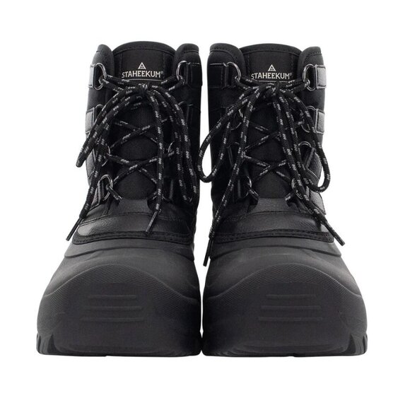Staheekum Men\'s 11 Winter Snow Boots Waterproof Insulated Outdoor Faux Fur Black main image 5